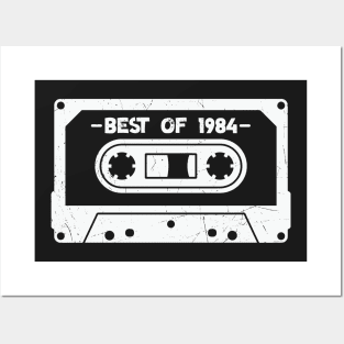 Best of 1984 Retro Cassette Tape 1984 Birthday Posters and Art